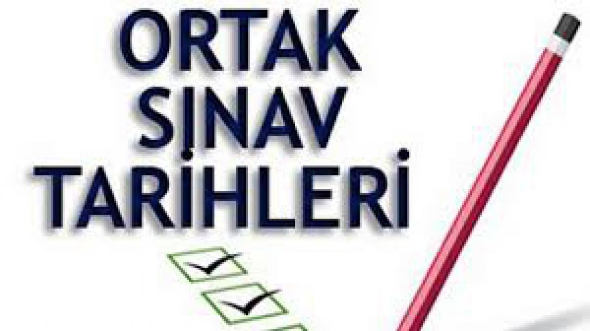 2025-2026 Eğitim Öğretim Yılı 1. Dönem 1. ortak sınav takvimi